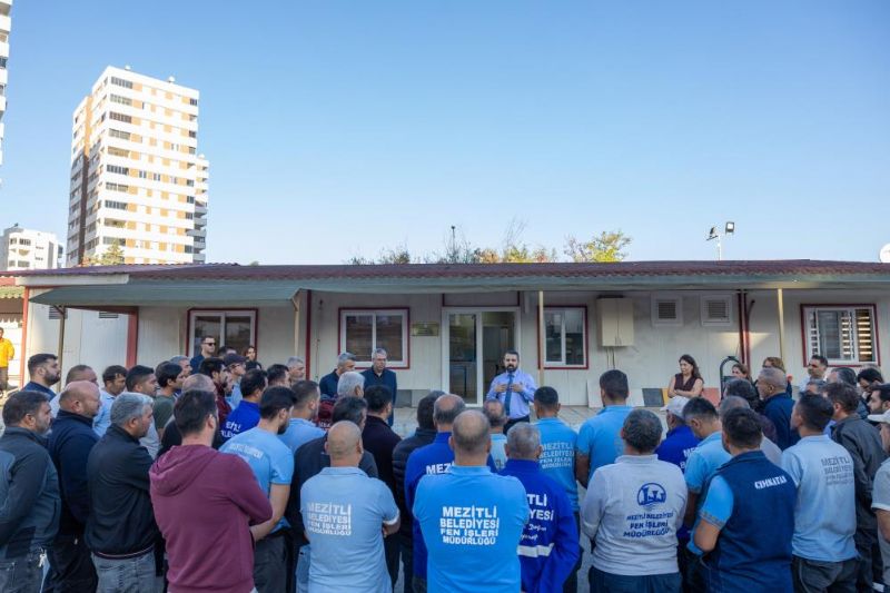 Mezitli Belediye Başkan Vekili Selağzı personelle bir araya geldi