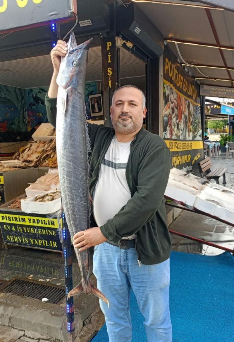 Akdeniz’de 12 kilogramlık ceylan balığı yakalandı